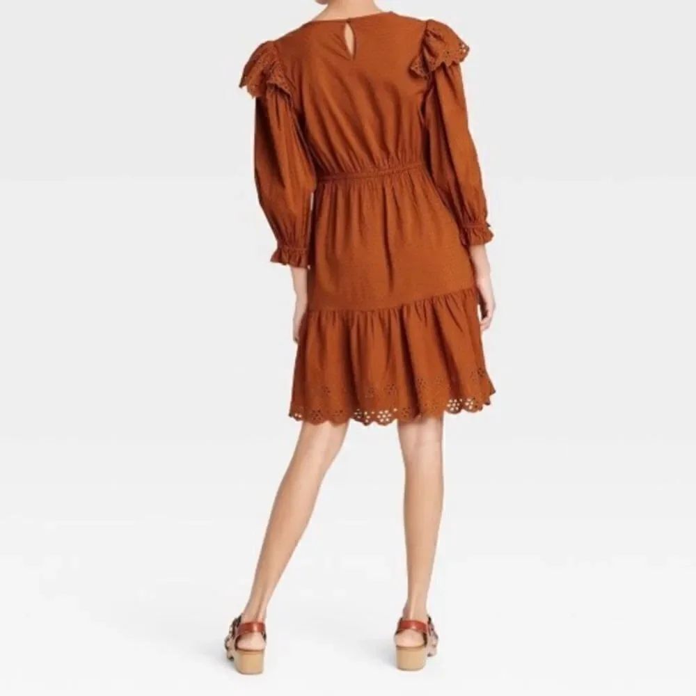 NWT Universal Thread Eyelet Ruffle Dress Small S - Picture 4 of 15